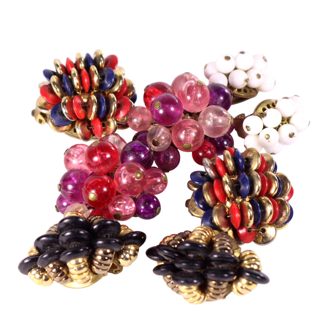 Boucles d'oreille à clip vintage Bon état -  reconditionné disponible sur Label Emmaüs